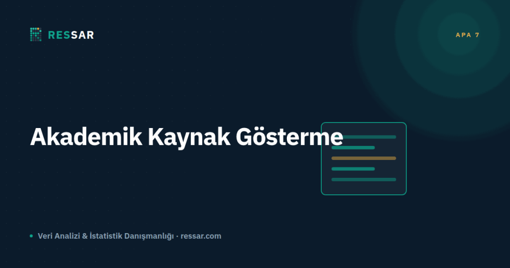 Akademik Yazımda Kaynak Gösterme Teknikleri